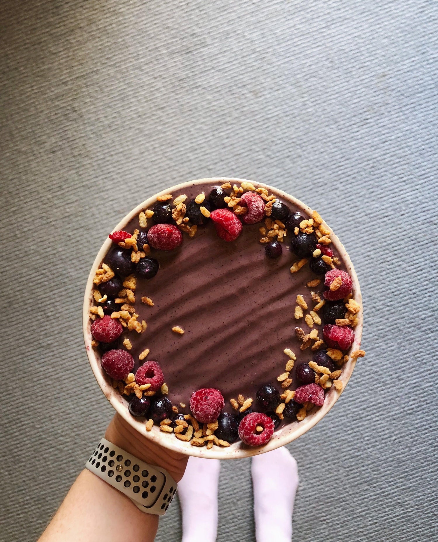 Plant Based Protein+ - Macro Mike - Choc Blueberry Smoothie Bowl | MAK Fitness