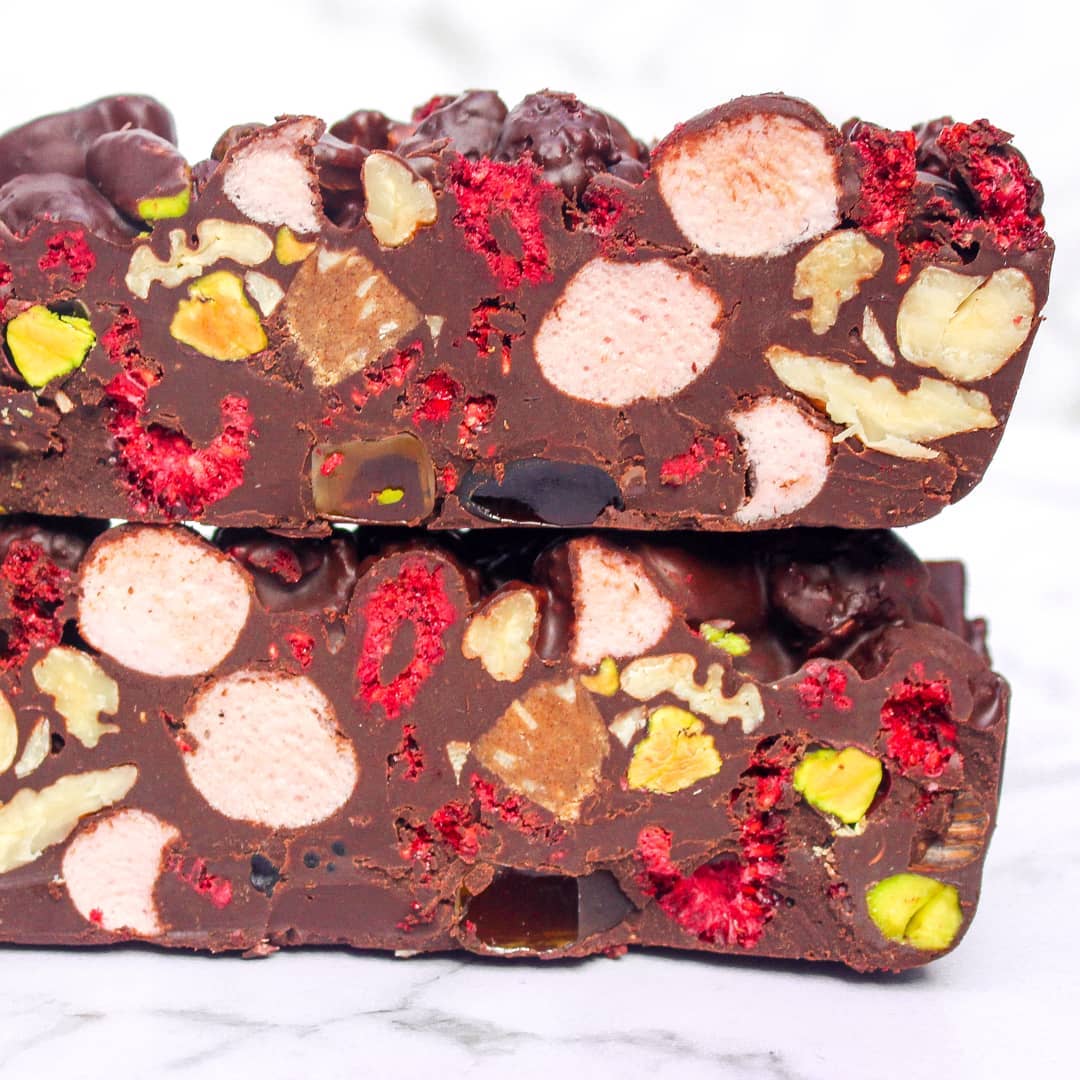 Healthy Rocky Road Chocolate Fingers - The Game Changer Bar by Macro Mike | MAK Fitness