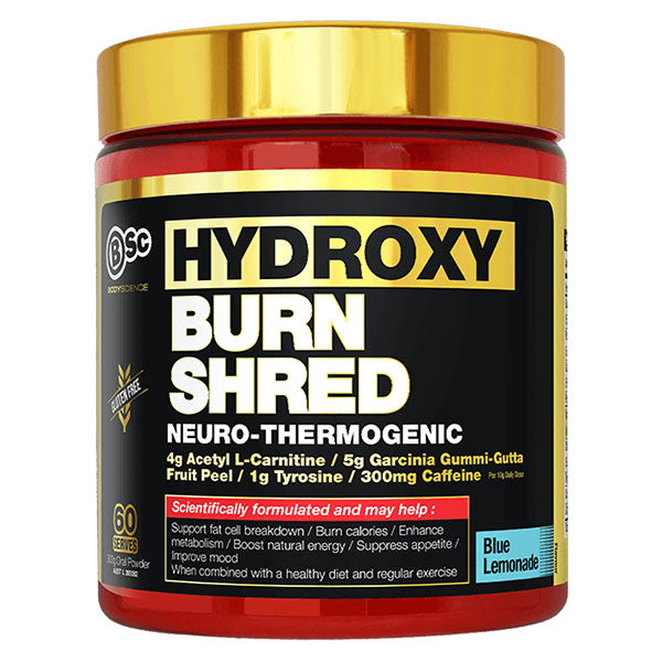 HydroxyBurn Shred - Blue Lemonade - Body Science | MAK Fitness