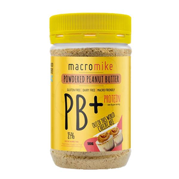 PB+ Powdered Peanut Butter (180g) - Out Of This World Cheezecake - Macro Mike | MAK Fitness