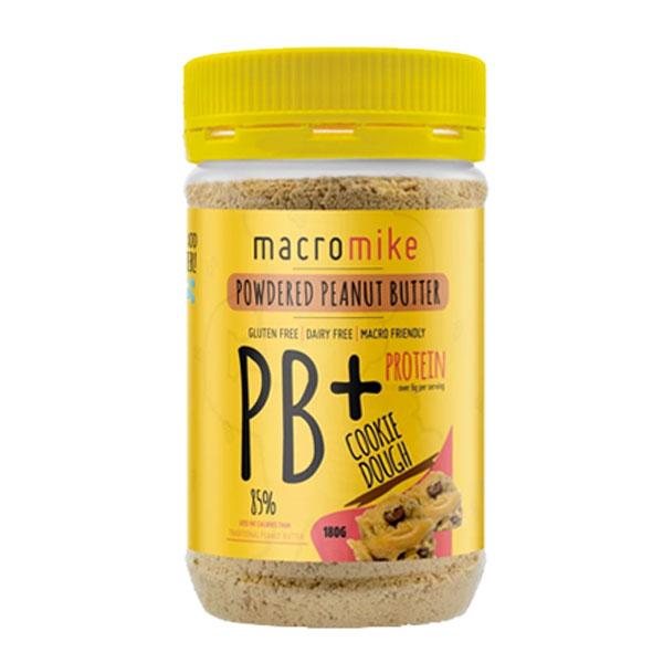 PB+ Powdered Peanut Butter (180g) - Cookie Dough - Macro Mike | MAK Fitness