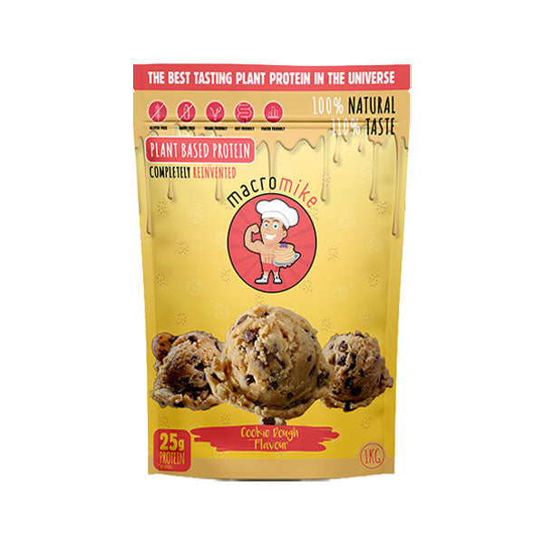 Plant Based Protein+ (1kg) - Cookie Dough - Macro Mike | MAK Fitness