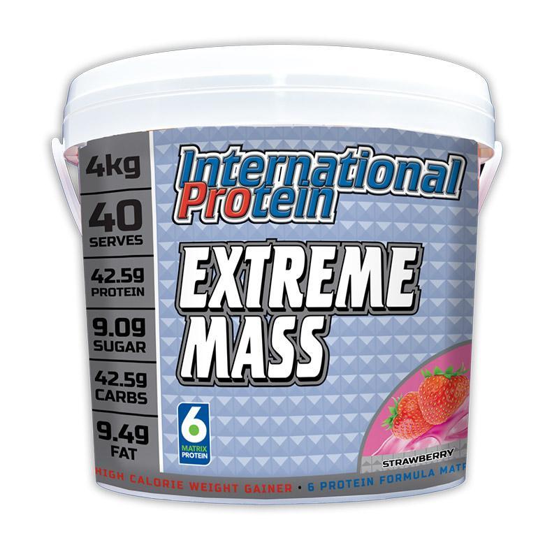 Extreme Mass - Strawberry - International Protein | MAK Fitness