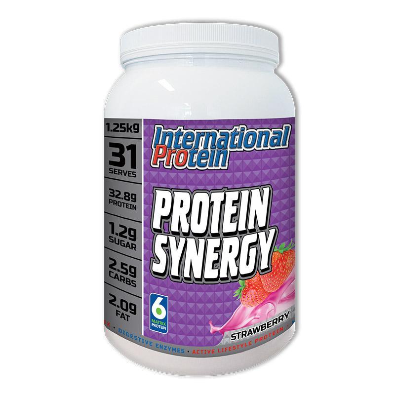 Protein Synergy - Strawberry - International Protein | MAK Fitness