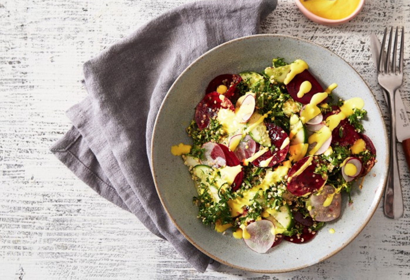 Joy Bowl With Lemon Tahini Dressing