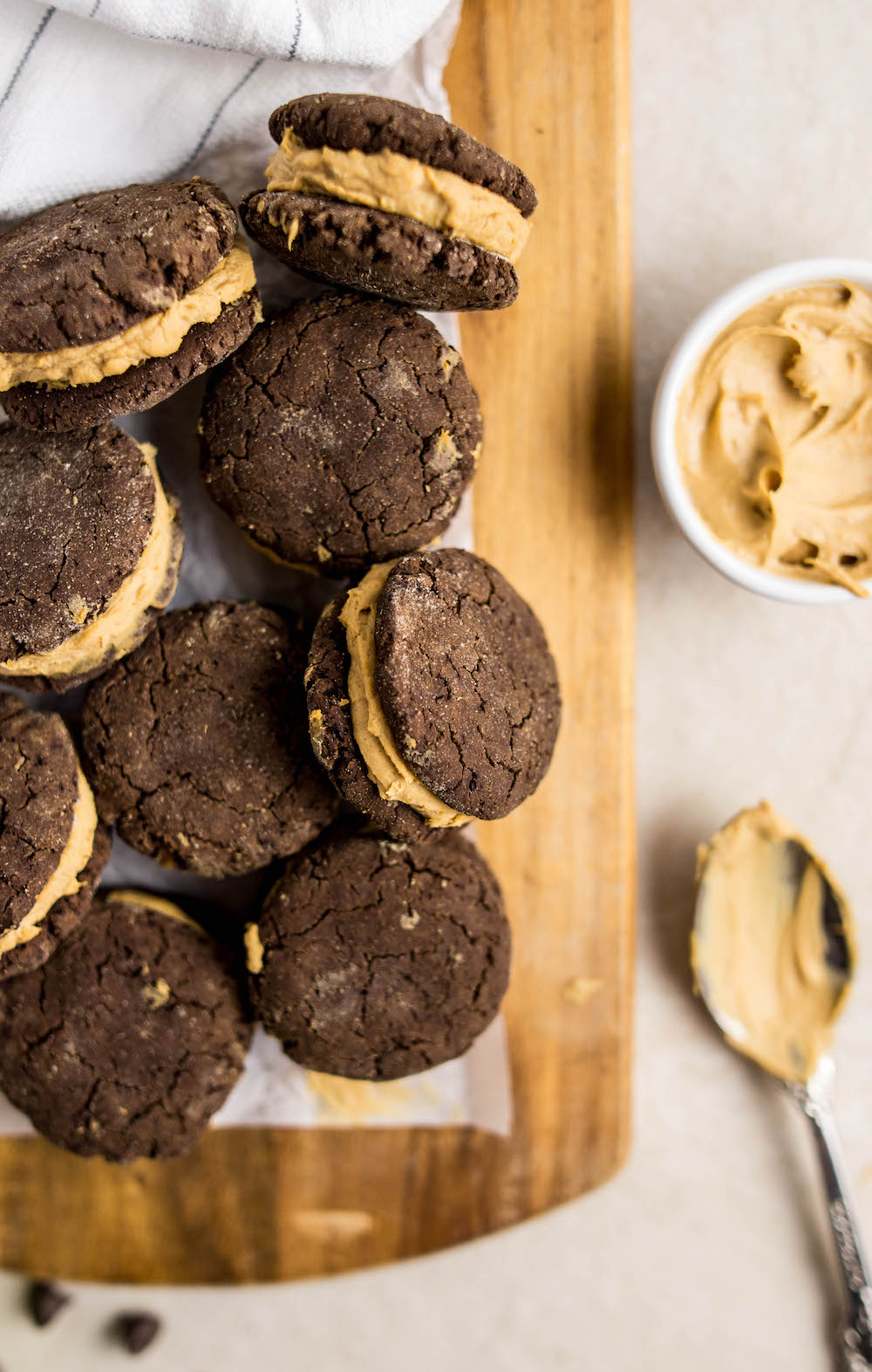 Plant Based Protein+ - Macro Mike - Peanut Butter Stuffed Choc Cookie Sandwiches | MAK Fitness
