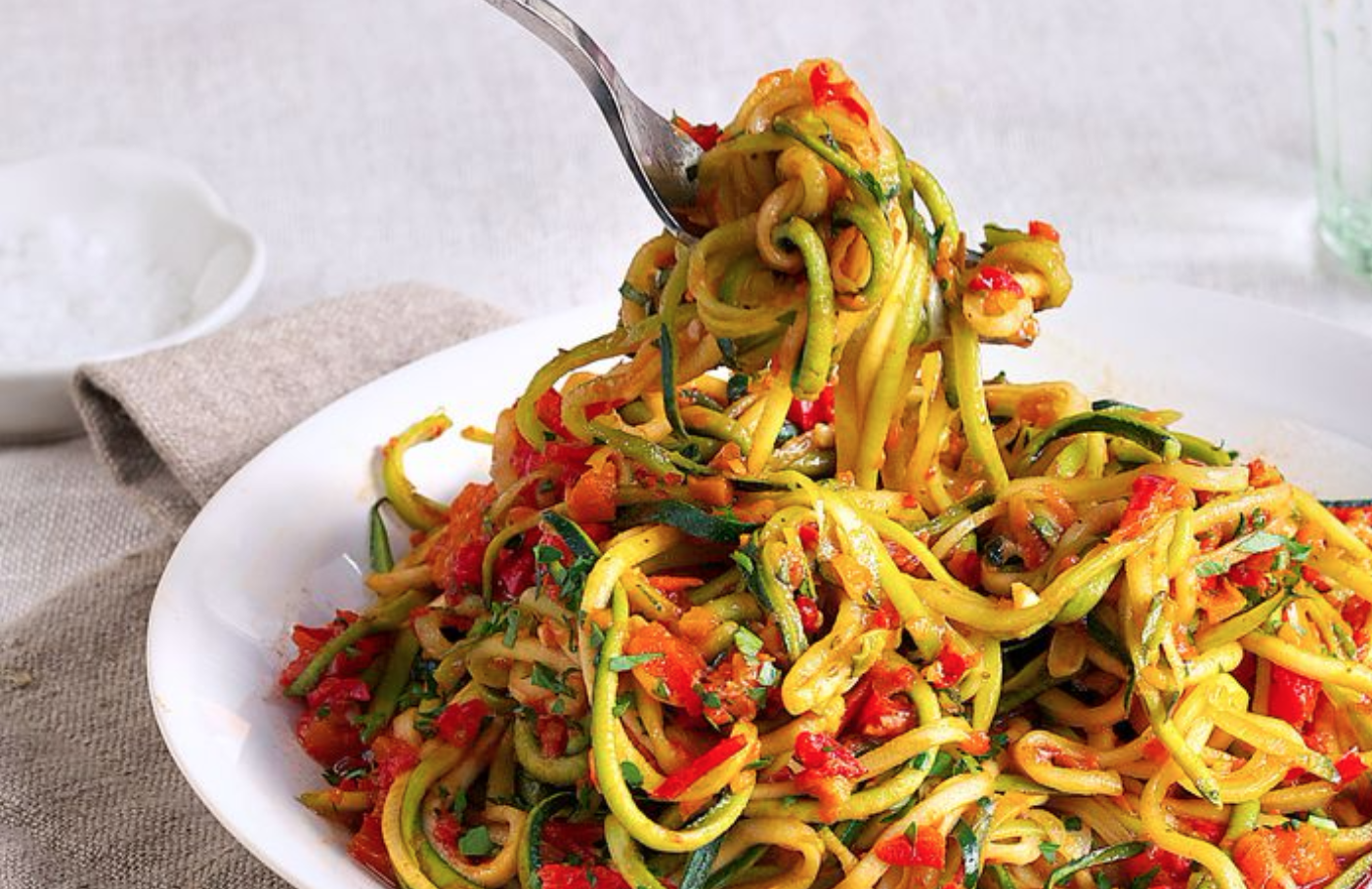 Zuccini Spaghetti With Peperonta