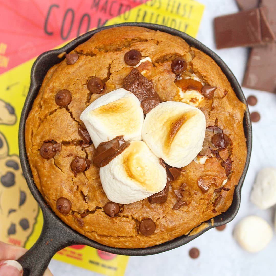 Smores Skillet Cookie - Macro-Friendly Cookie Mixes - Macro Mike | MAK Fitness