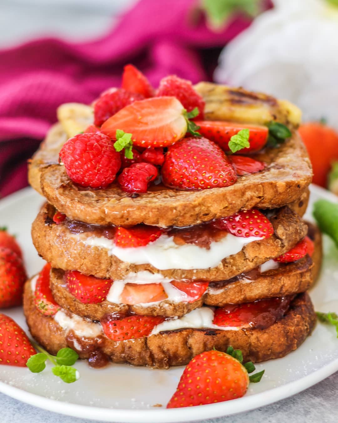 Maple Strawberry French Toast Stack - Plant-Based Protein+ - Macro Mike | MAK Fitness