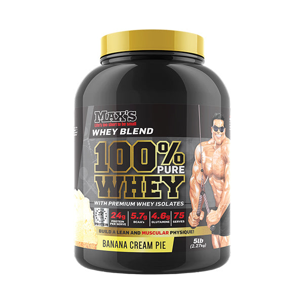 100% Pure Whey Protein 2.27kg - Banana Cream Pie - MAX's | MAK Fitness