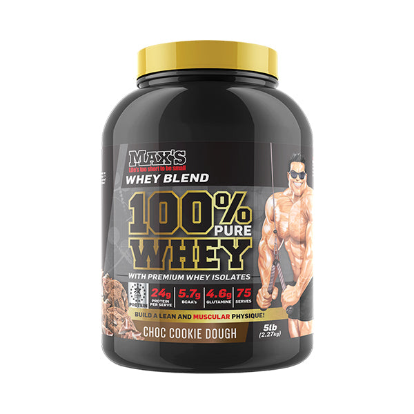 100% Pure Whey Protein 2.27kg - Choc Cookie Dough - MAX's | MAK Fitness