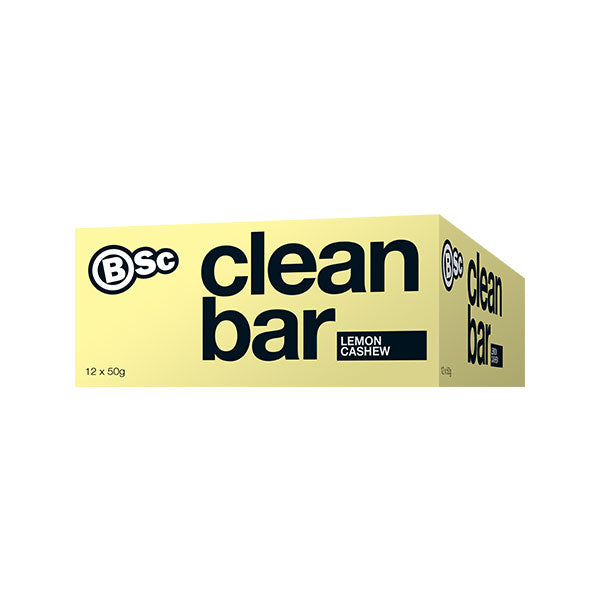 Clean Bar (Box of 12) - Lemon Cashew - Body Science | MAK Fitness