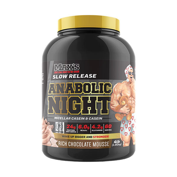 Anabolic Night - 60 Serves - Rich Chocolate Mousse - MAX's | MAK Fitness