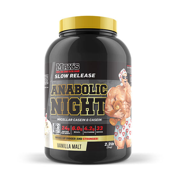 Anabolic Night - 33 Serves - Vanilla Malt - MAX's | MAK Fitness