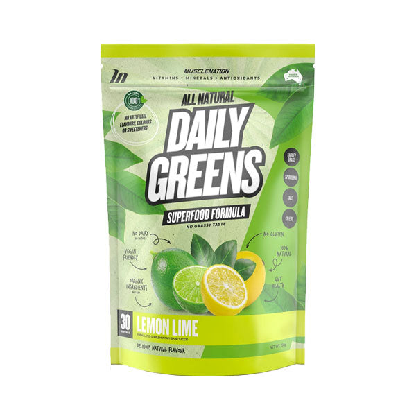 All Natural Daily Greens - Lemon Lime - Muscle Nation | MAK Fitness