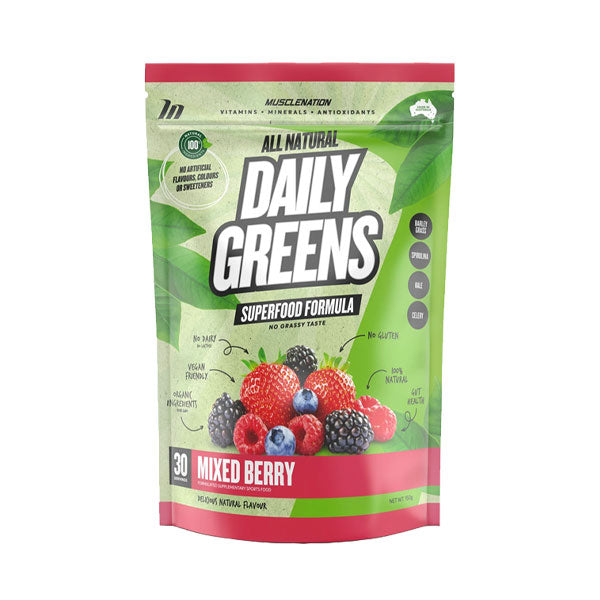 All Natural Daily Greens - Mixed Berry - Muscle Nation | MAK Fitness