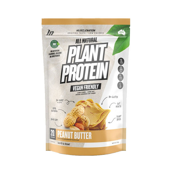 All Natural Plant Protein - Peanut Butter - Muscle Nation | MAK Fitness