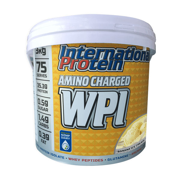 Amino Charged WPI - Banana Ice Cream - International Protein | MAK Fitness