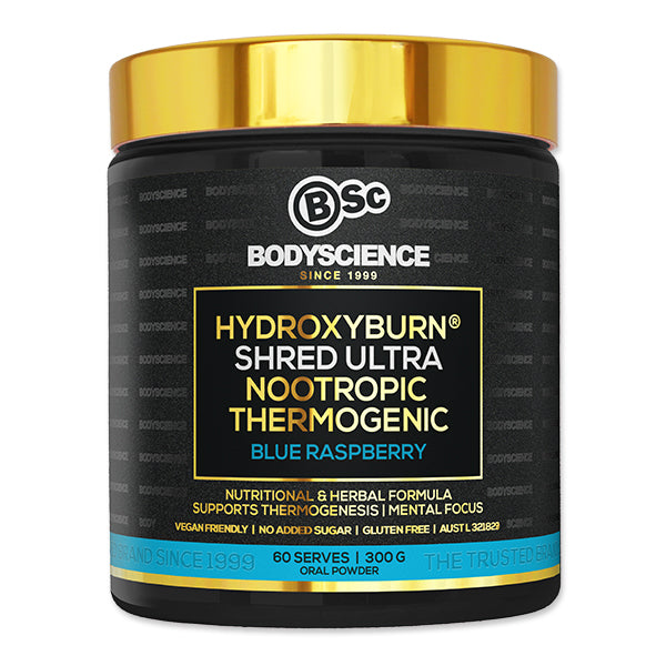 HydroxyBurn Shred Ultra - Blue Raspberry - Body Science | MAK Fitness