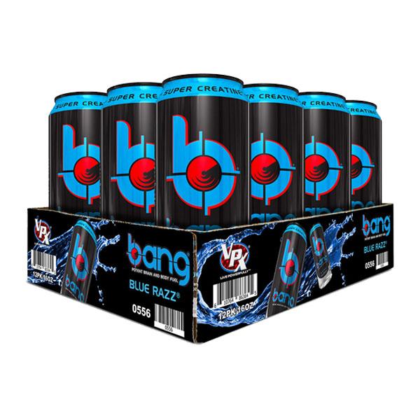 Bang Energy Drink (12 Pack) - Blue Razz - VPX Sports | MAK Fitness