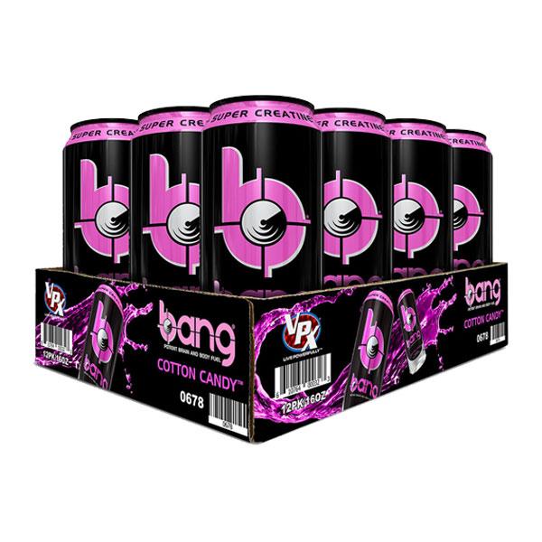 Bang Energy Drink (12 Pack) - Cotton Candy - VPX Sports | MAK Fitness