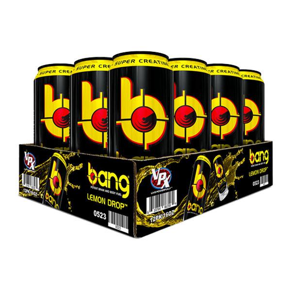 Bang Energy Drink (12 Pack) - Lemon Drop - VPX Sports | MAK Fitness