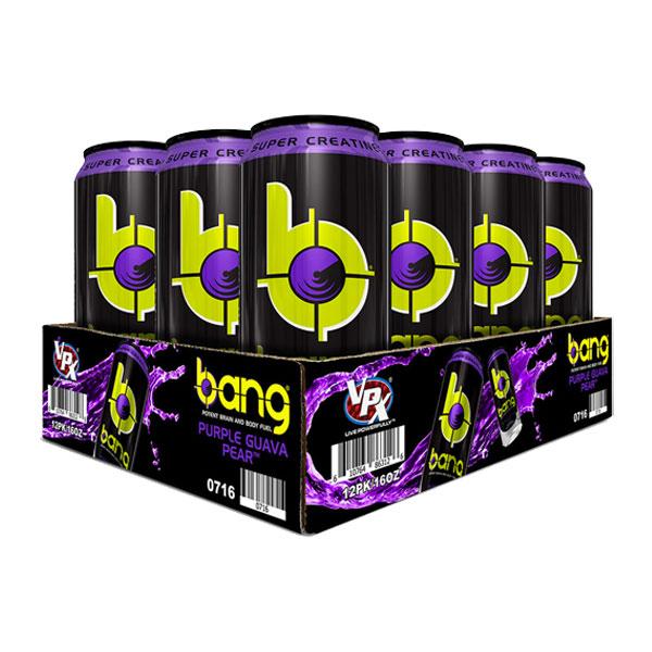 Bang Energy Drink (12 Pack) - Purple Guava Pear - VPX Sports | MAK Fitness