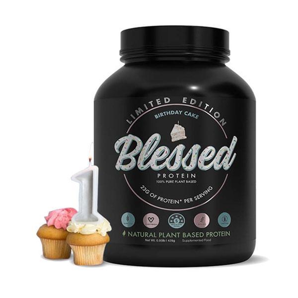 Blessed Protein - 30 Serves - Birthday Cake - Clear Vegan | MAK Fitness