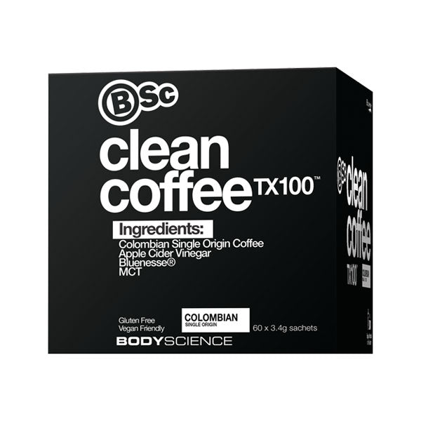 Clean Coffee TX100 - 60 Serves - Body Science | MAK Fitness