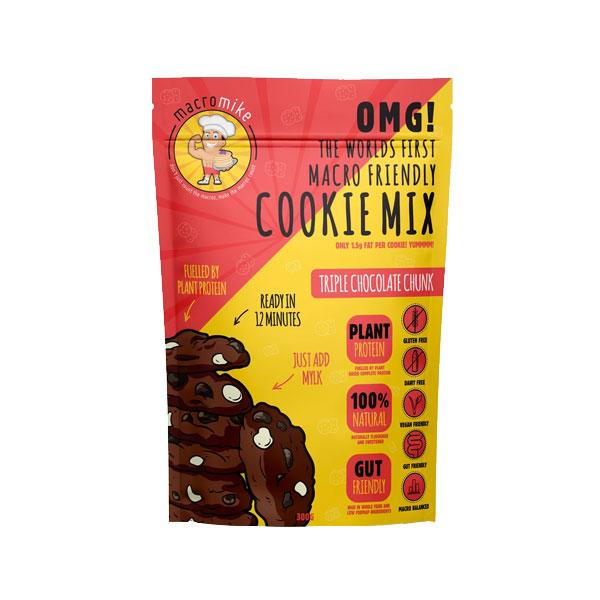 Macro Friendly Cookie Mixes (300g) - Triple Chocolate Chunk -Macro Mike | MAK Fitness