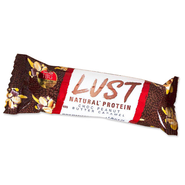 Lust Bars (Box of 12) - Choc Peanut Butter Caramel - EHPlabs | MAK Fitness