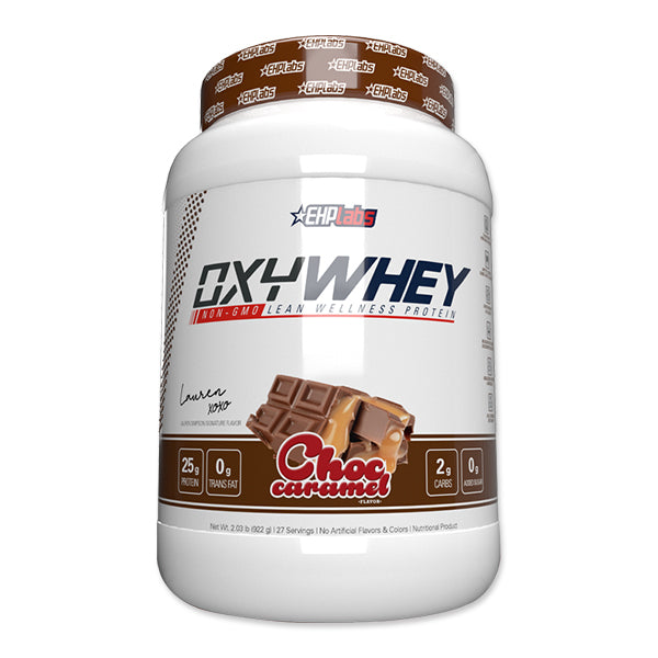 OxyWhey - 27 Serves - Choc Caramel - EHPlabs | MAK Fitness