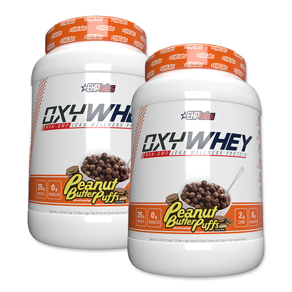 OxyWhey Twin Pack - Peanut Butter Puffs - EHPlabs | MAK Fitness
