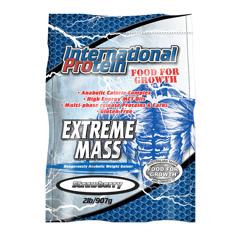 Extreme Mass - Strawberry - International Protein | MAK Fitness