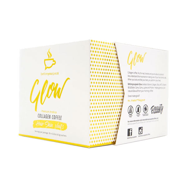 Glow - Collagen Coffee (30 Sachet Box) - BeforeYouSpeak | Original