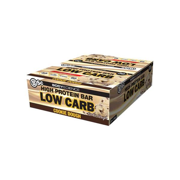 High Protein Low Carb Bar (Box of 12) - Cookie Dough - Body Science | MAK Fitness