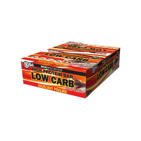 High Protein Low Carb Bar (Box of 12) - Hazelnut Praline - Body Science | MAK Fitness