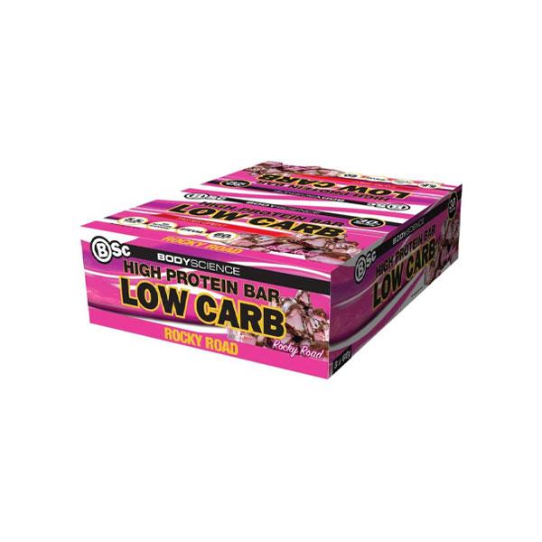 High Protein Low Carb Bar (Box of 12) - Rocky Road - Body Science | MAK Fitness