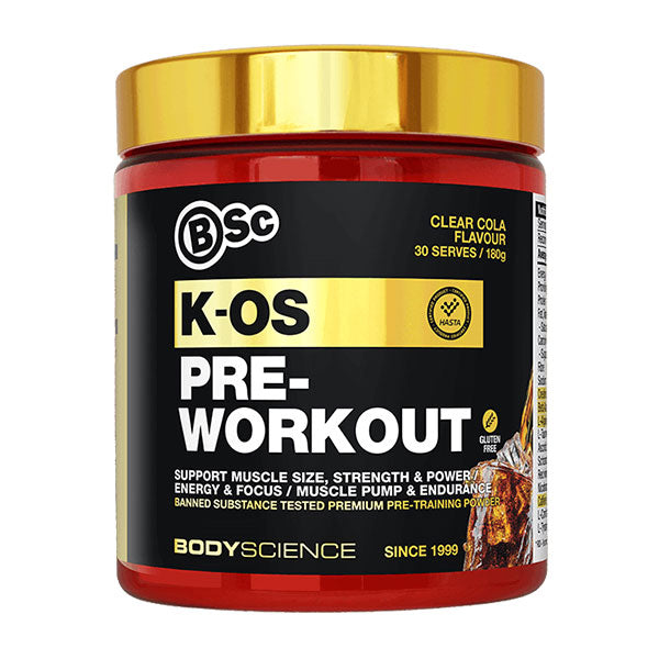 K-OS Pre-Workout - Clear Cola - Body Science | MAK Fitness