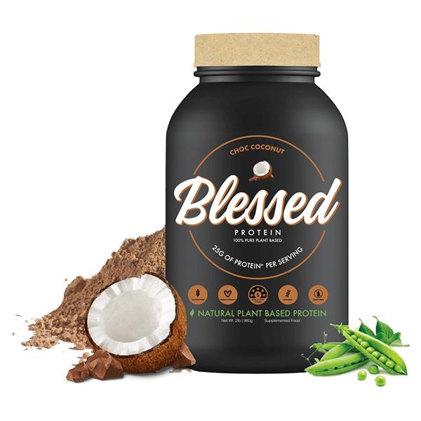 Blessed Protein - 30 Serves - Choc Coconut - Clear Vegan | MAK Fitness