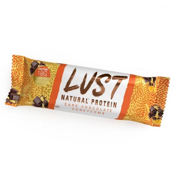 Lust Bars (Box of 12) - Dark Chocolate Honeycomb - EHPlabs | MAK Fitness