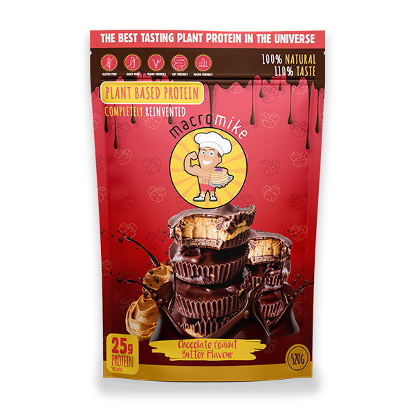 Plant Based Protein+ (520g) - Chocolate Peanut Butter - Macro Mike | MAK Fitness
