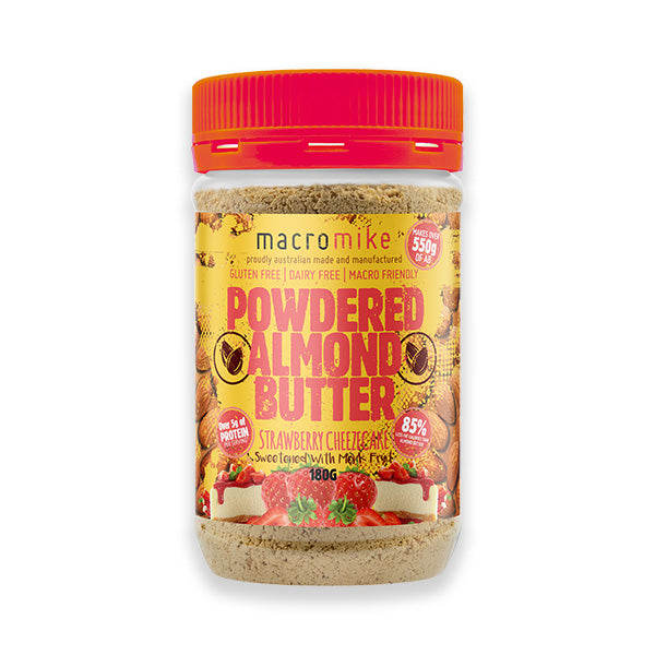Powdered Peanut Butter - Strawberry Cheezecake - Macro Mike | MAK Fitness