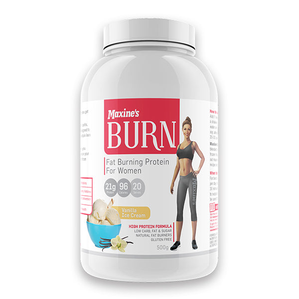 Burn Protein - 20 Serves - Vanilla Ice Cream - Maxine's | MAK Fitness