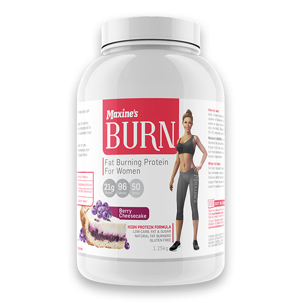 Burn Protein - 50 Serves - Berry Cheesecake - Maxine's | MAK Fitness