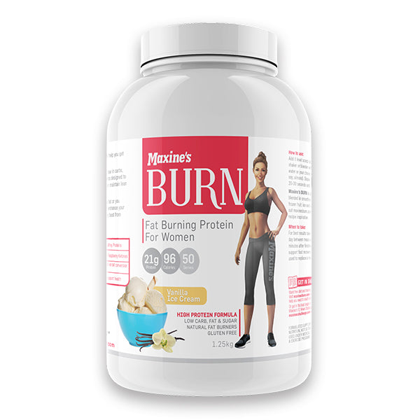 Burn Protein - 50 Serves - Vanilla Ice Cream - Maxine's | MAK Fitness