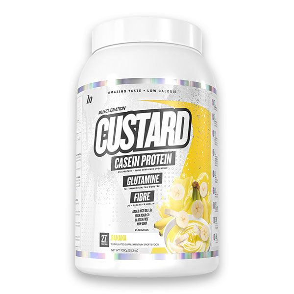 Custard Casein Protein - Banana - Muscle Nation | MAK Fitness