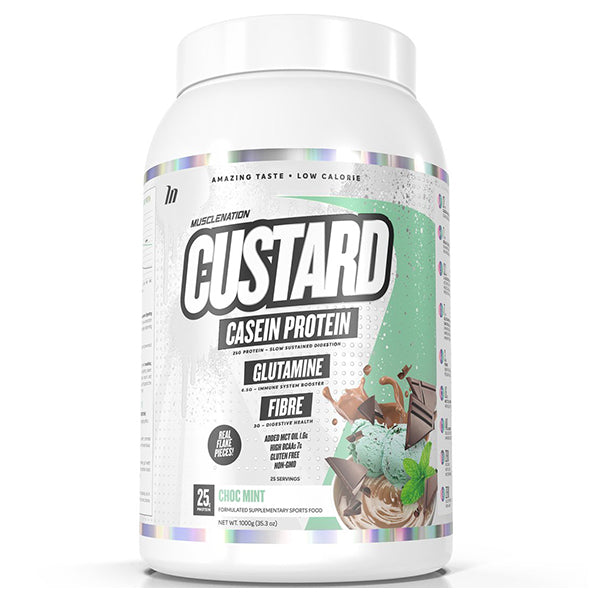 Custard Casein Protein - Choc Mint - Muscle Nation | MAK Fitness