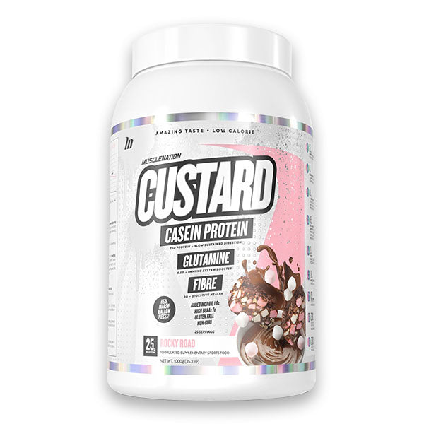 Custard Casein Protein - Rocky Road - Muscle Nation | MAK Fitness