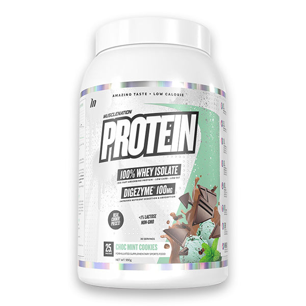 Protein 100% Whey Isolate - Choc Mint Cookies - Muscle Nation | MAK Fitness
